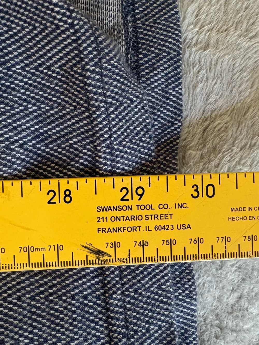 Saddlebred Heathered Navy Short-Sleeve Polo 2X shirt cotton everyday classic - Picture 5 of 7